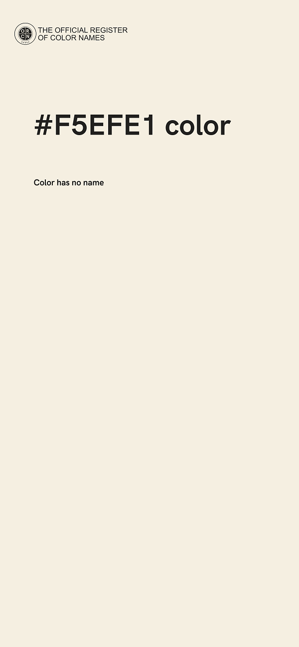 #F5EFE1 color image