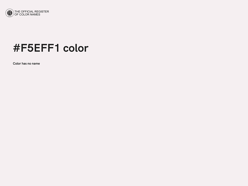 #F5EFF1 color image