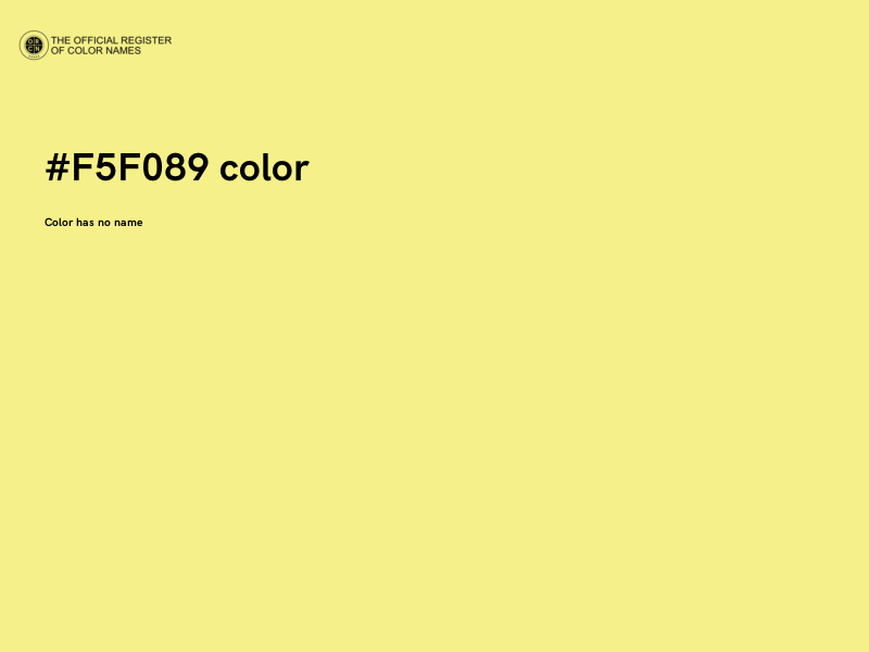 #F5F089 color image