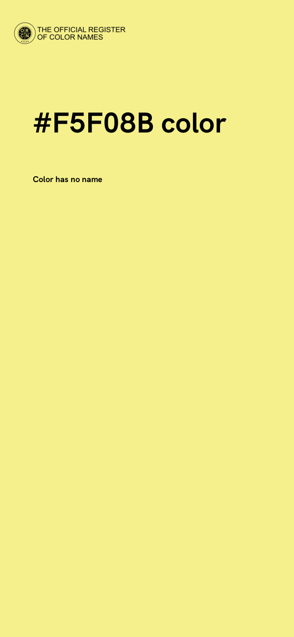 #F5F08B color image