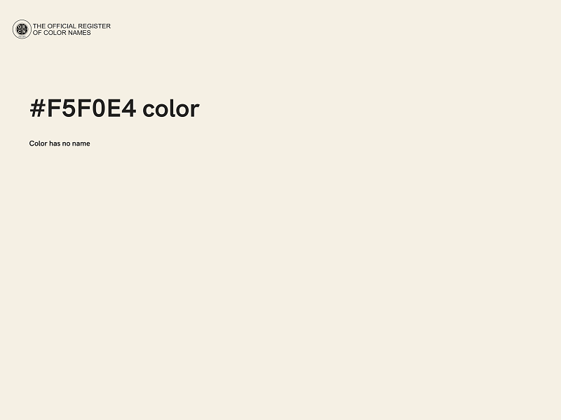 #F5F0E4 color image