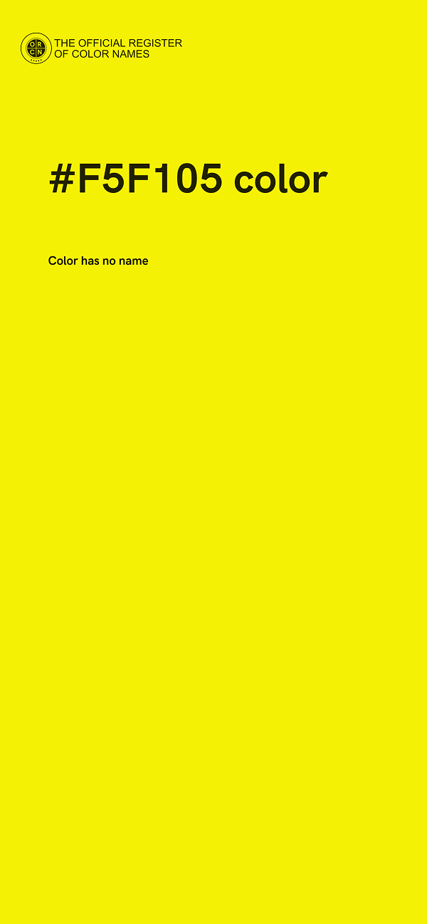 #F5F105 color image