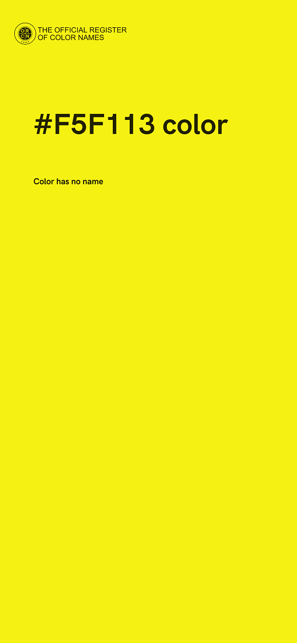 #F5F113 color image