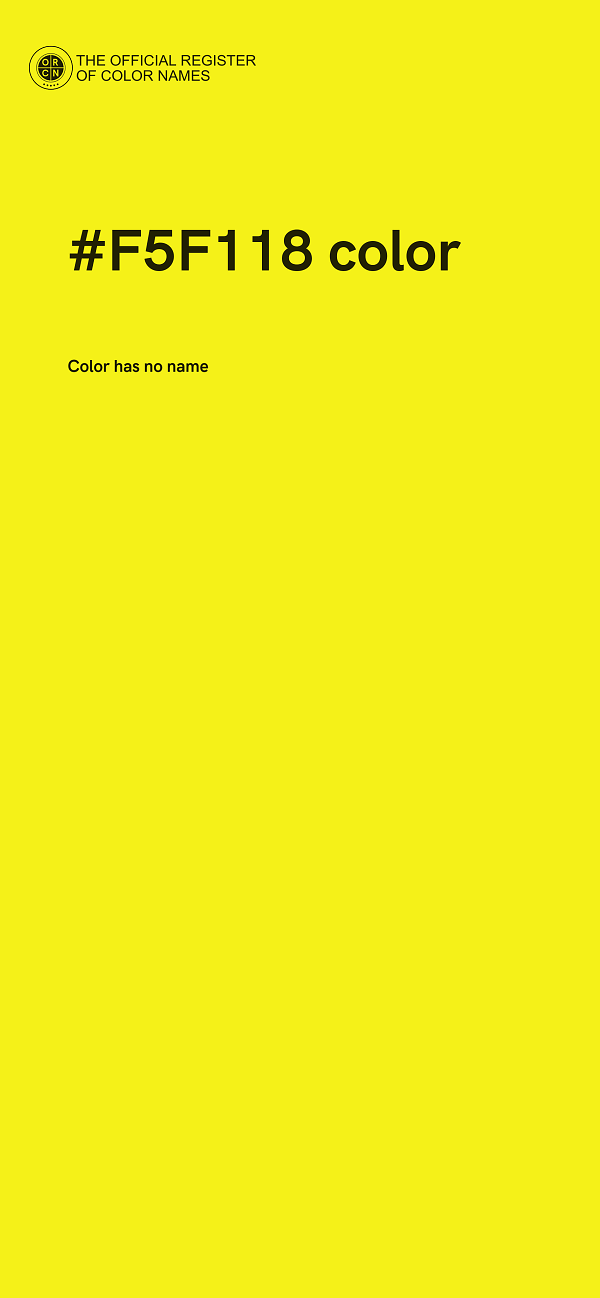 #F5F118 color image