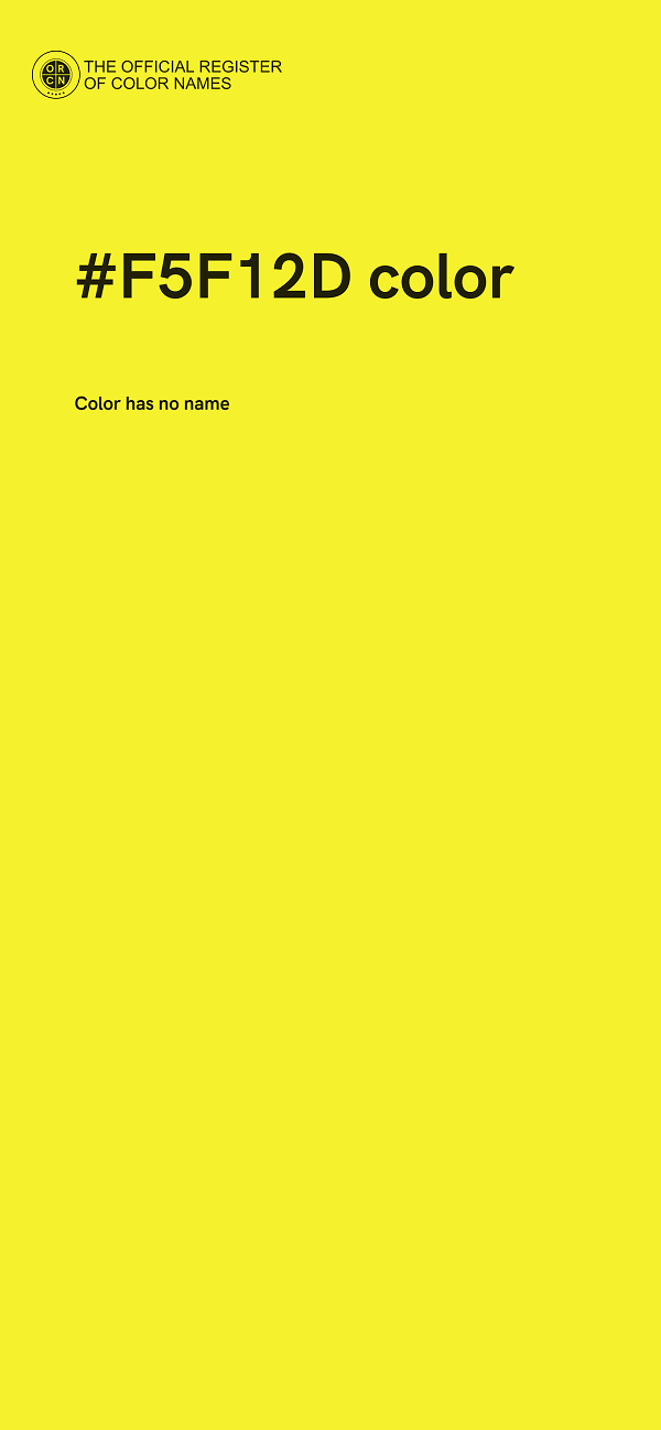 #F5F12D color image