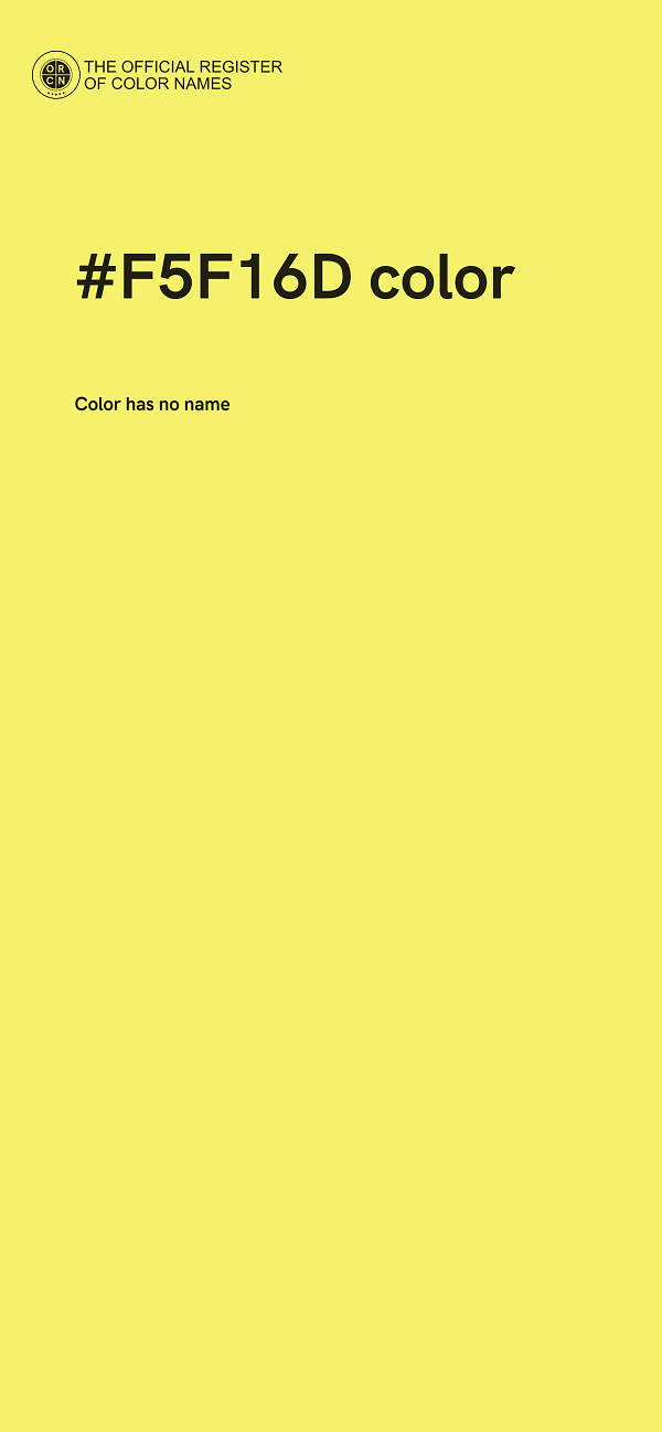 #F5F16D color image
