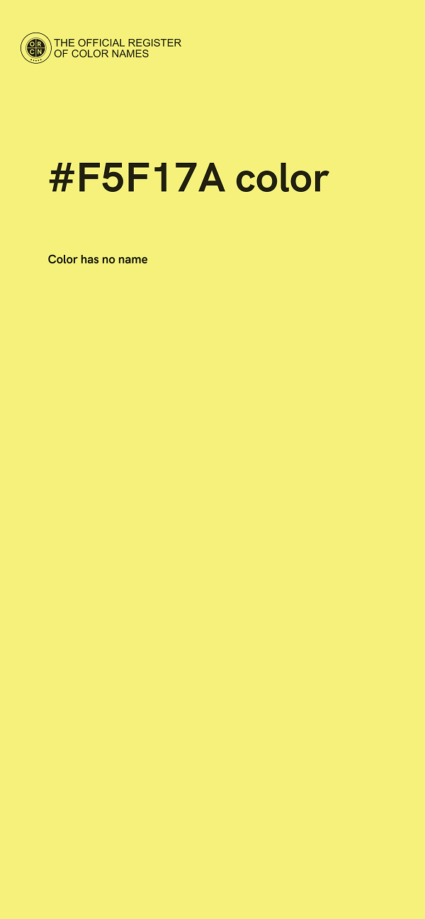 #F5F17A color image