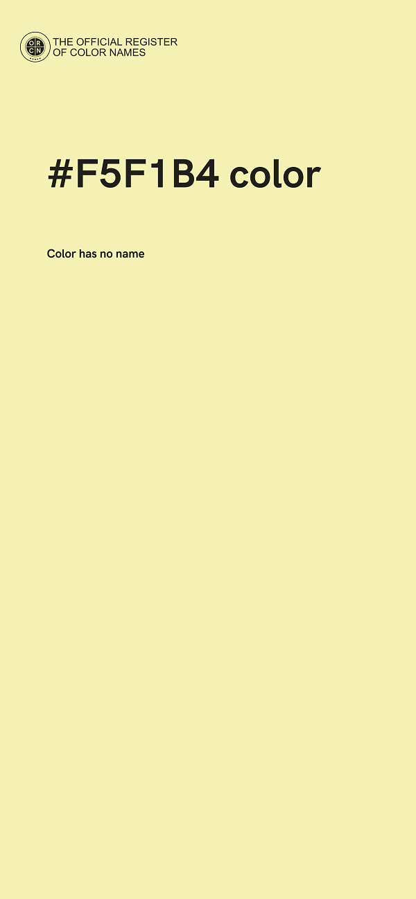 #F5F1B4 color image