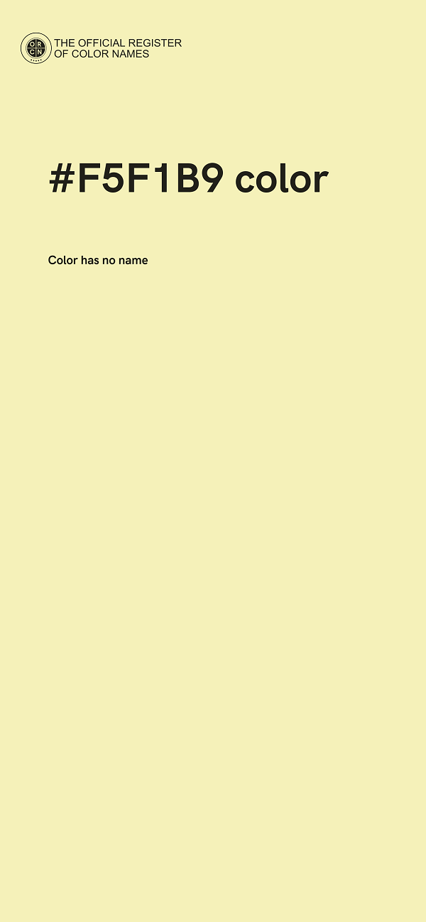 #F5F1B9 color image