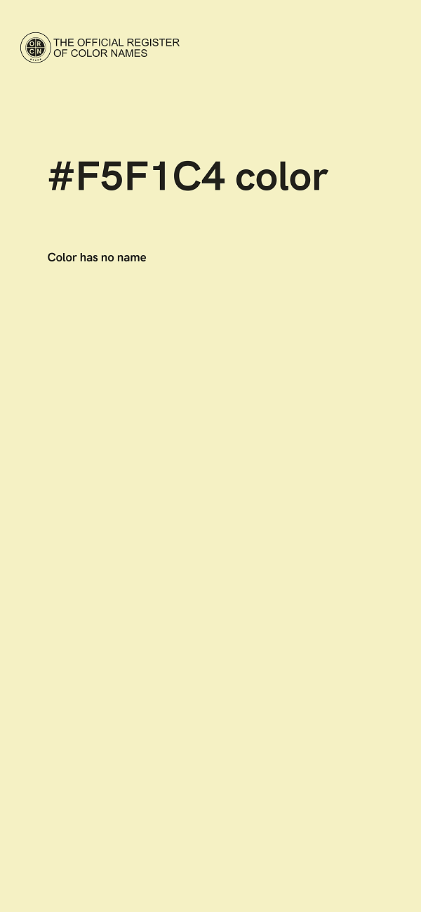 #F5F1C4 color image