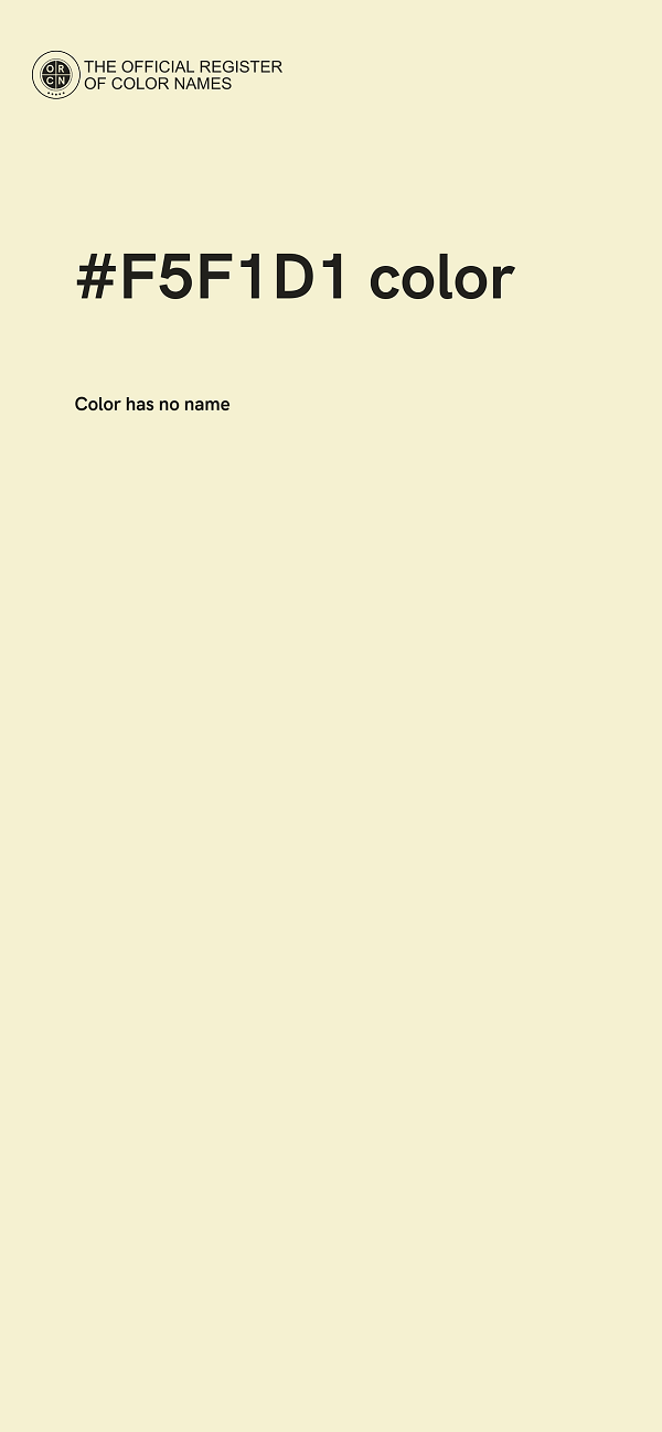 #F5F1D1 color image