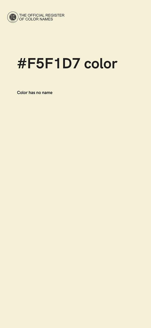 #F5F1D7 color image