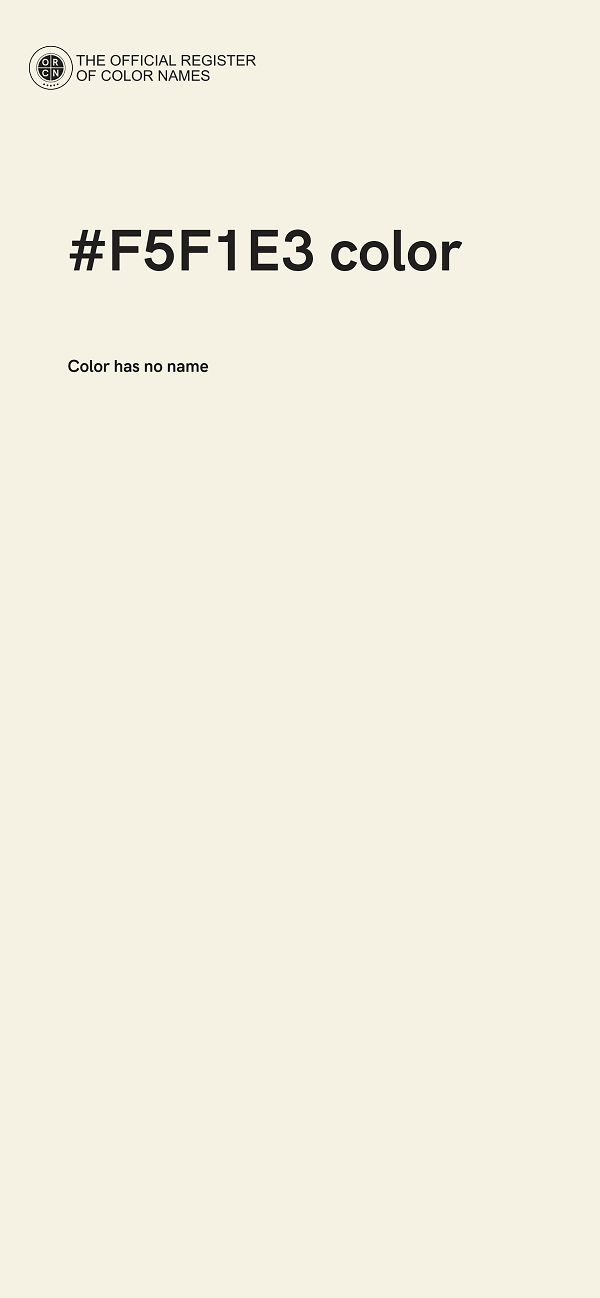 #F5F1E3 color image