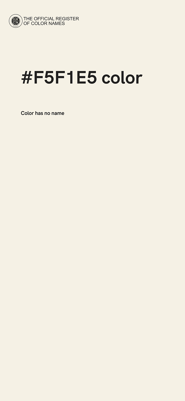 #F5F1E5 color image