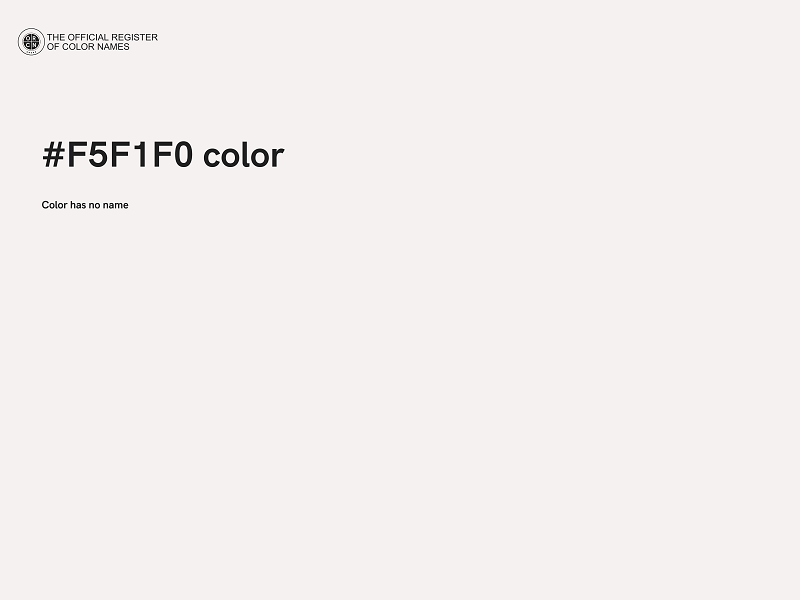#F5F1F0 color image