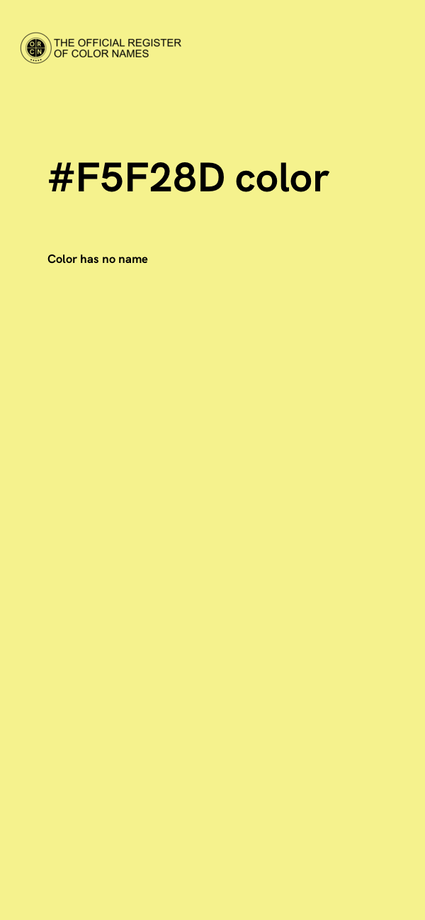 #F5F28D color image