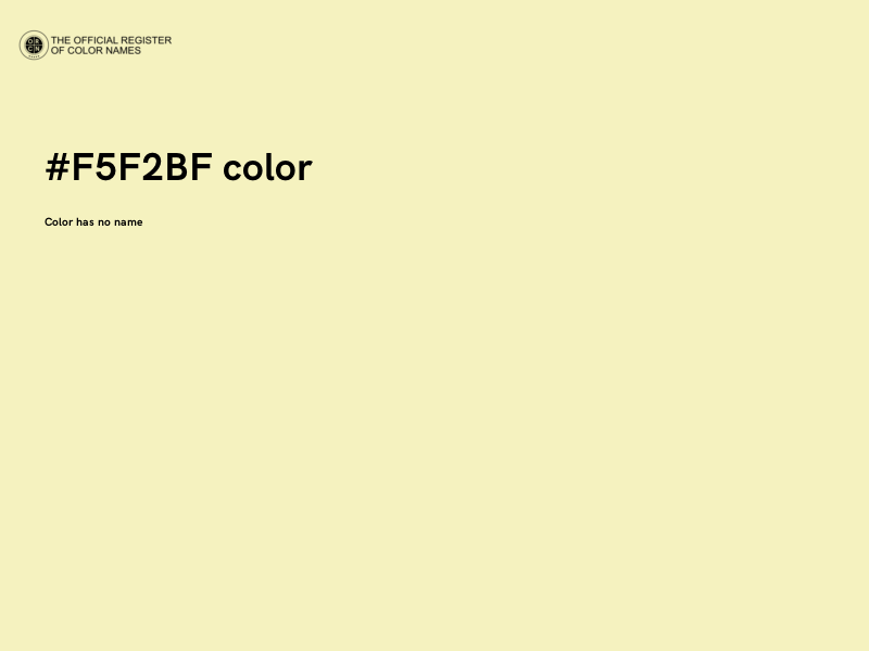 #F5F2BF color image