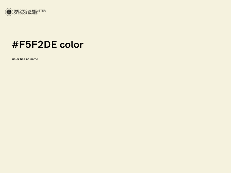 #F5F2DE color image