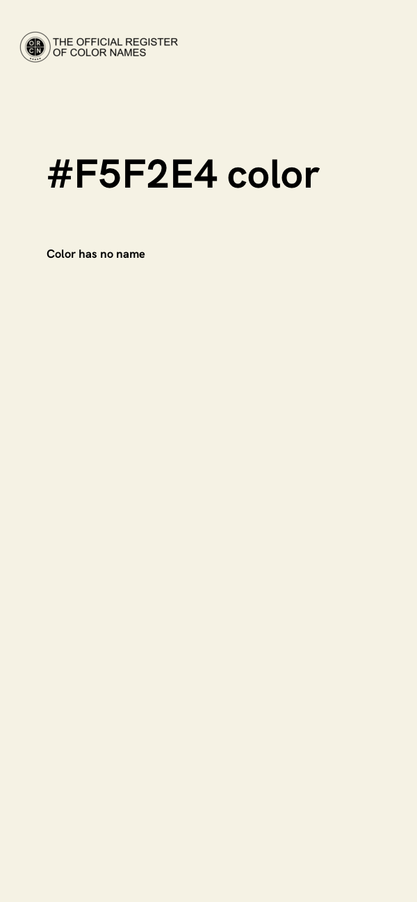 #F5F2E4 color image