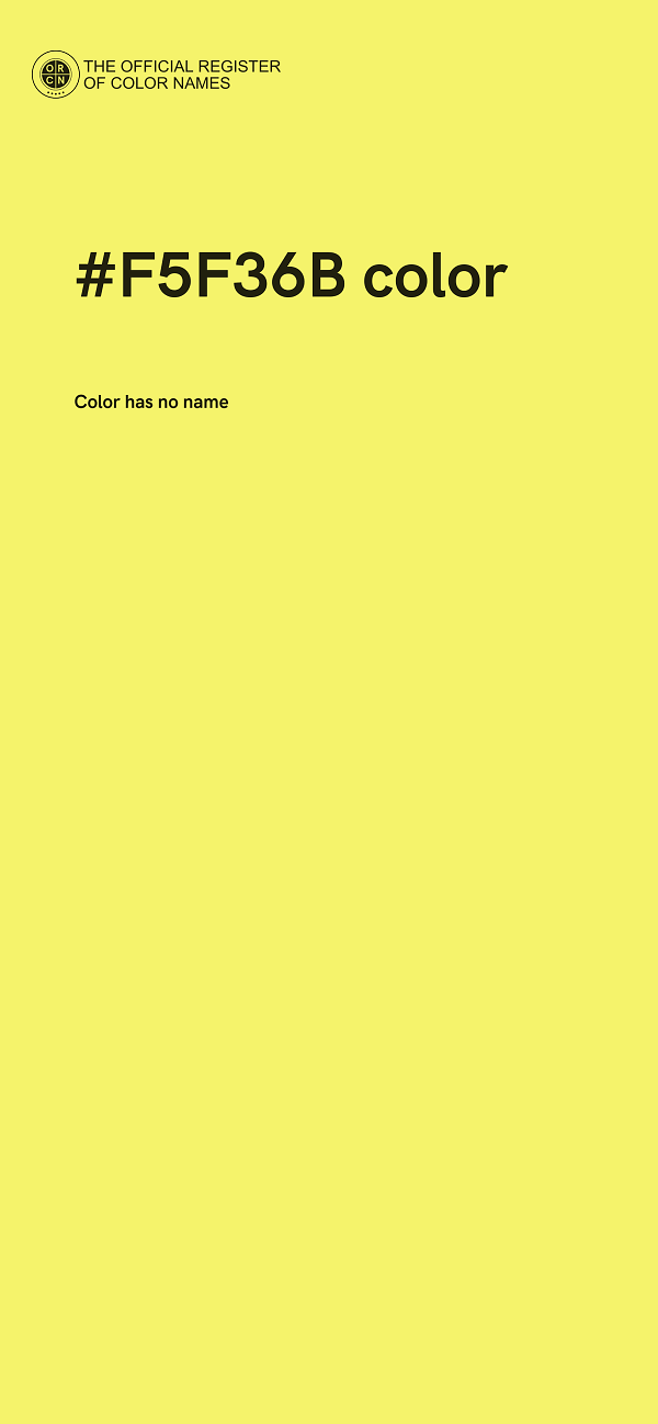#F5F36B color image