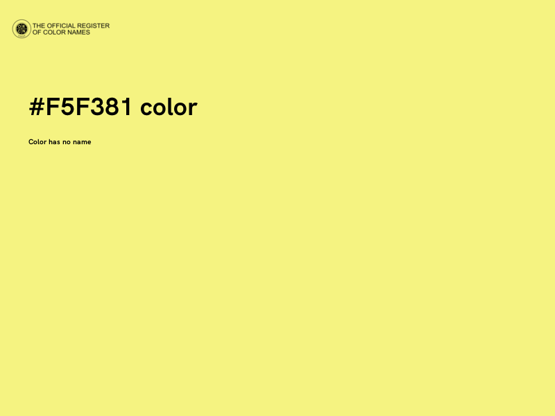 #F5F381 color image