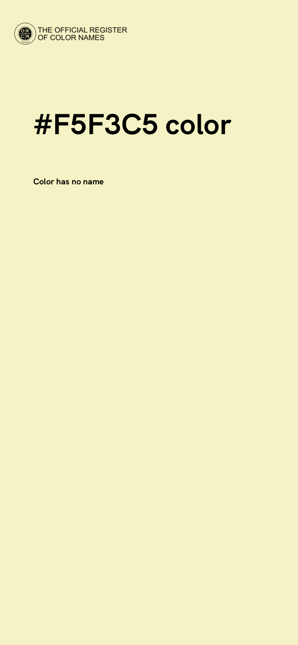 #F5F3C5 color image