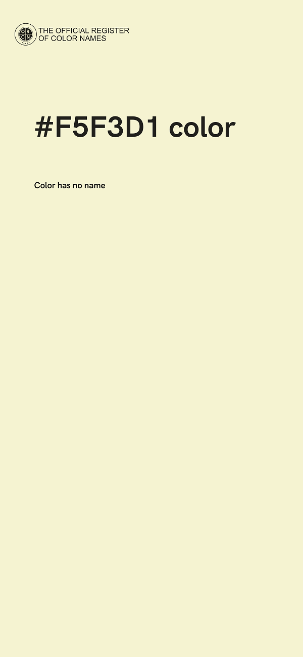#F5F3D1 color image