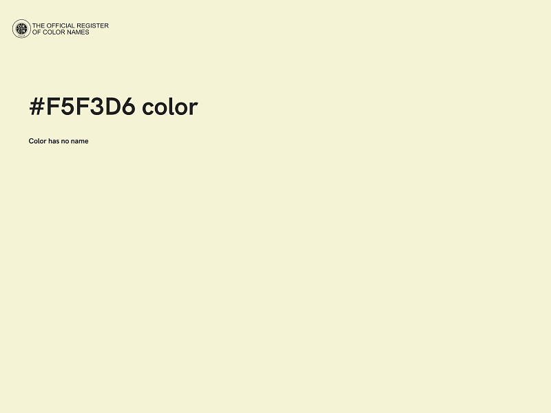 #F5F3D6 color image