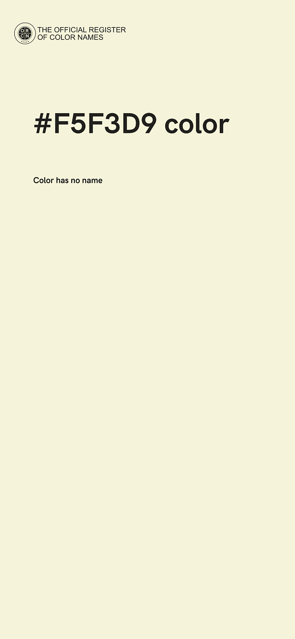 #F5F3D9 color image
