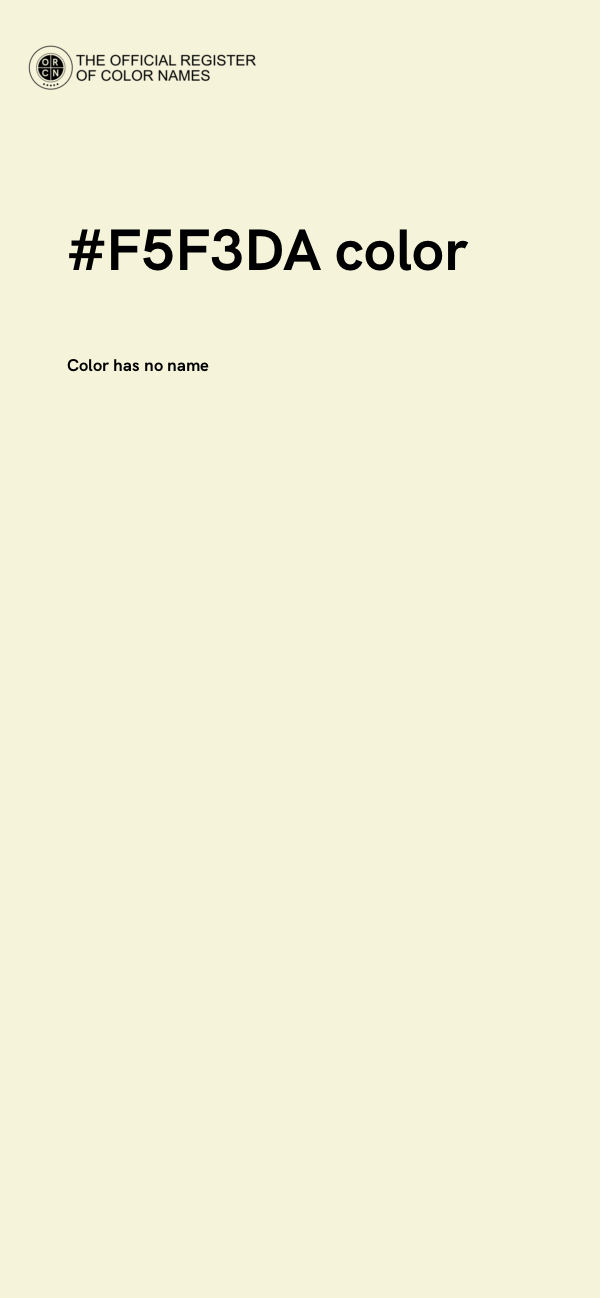 #F5F3DA color image