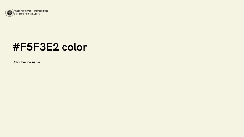 #F5F3E2 color image