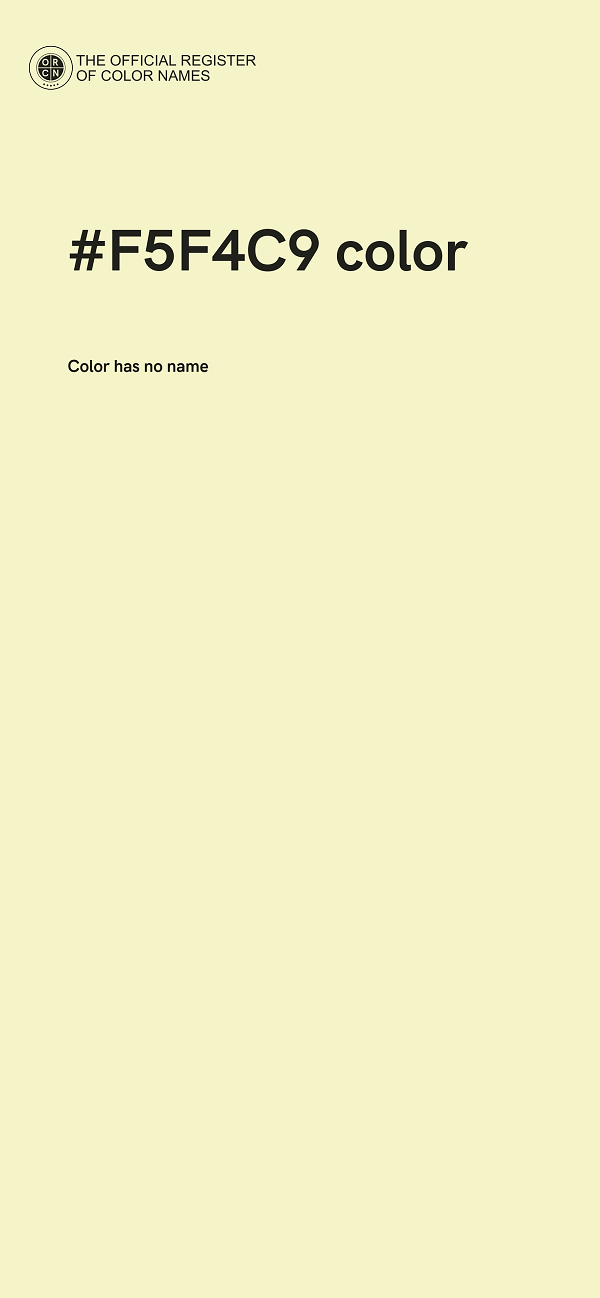 #F5F4C9 color image