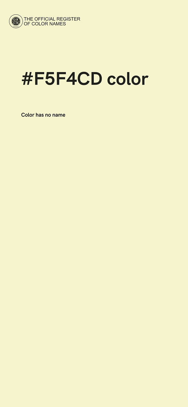 #F5F4CD color image