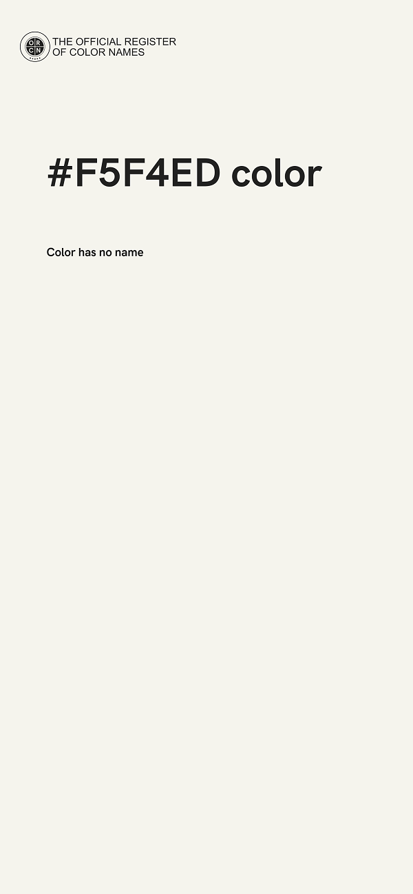 #F5F4ED color image
