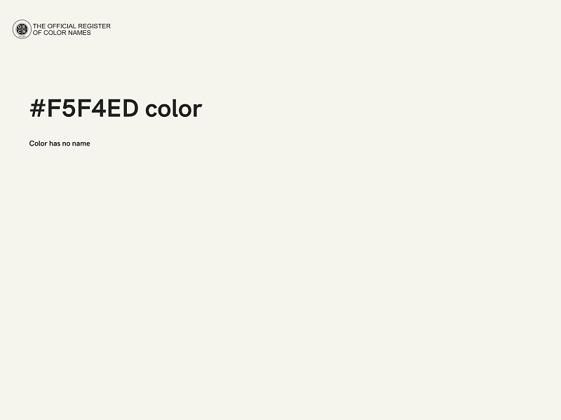 #F5F4ED color image