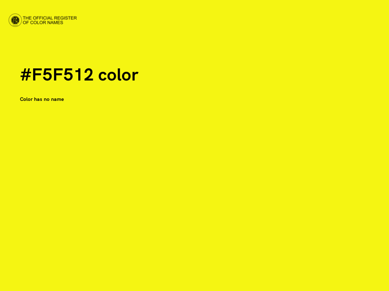 #F5F512 color image