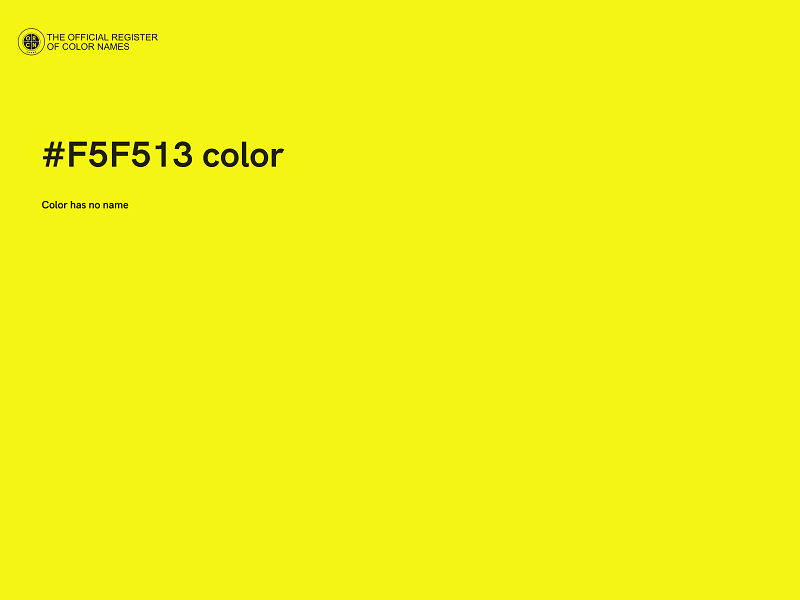 #F5F513 color image