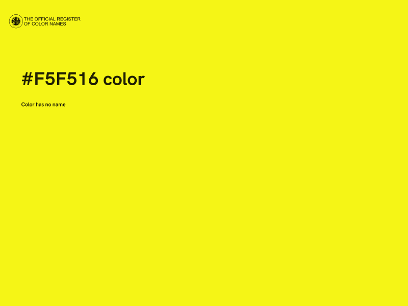 #F5F516 color image