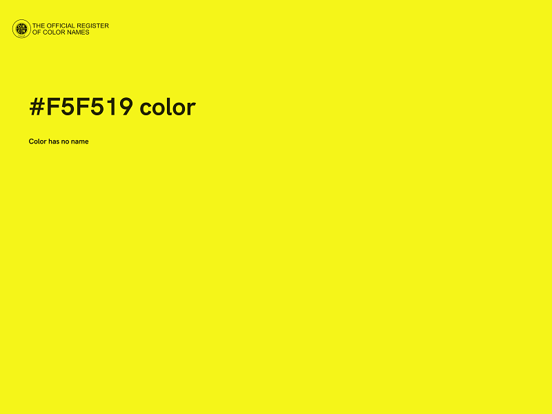 #F5F519 color image