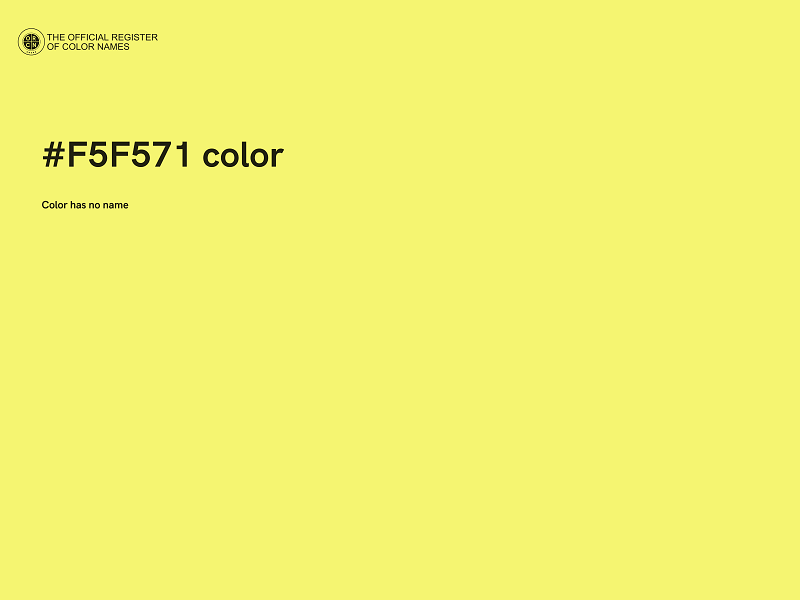 #F5F571 color image