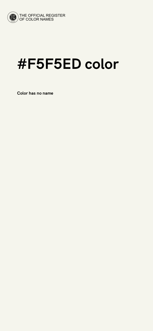 #F5F5ED color image