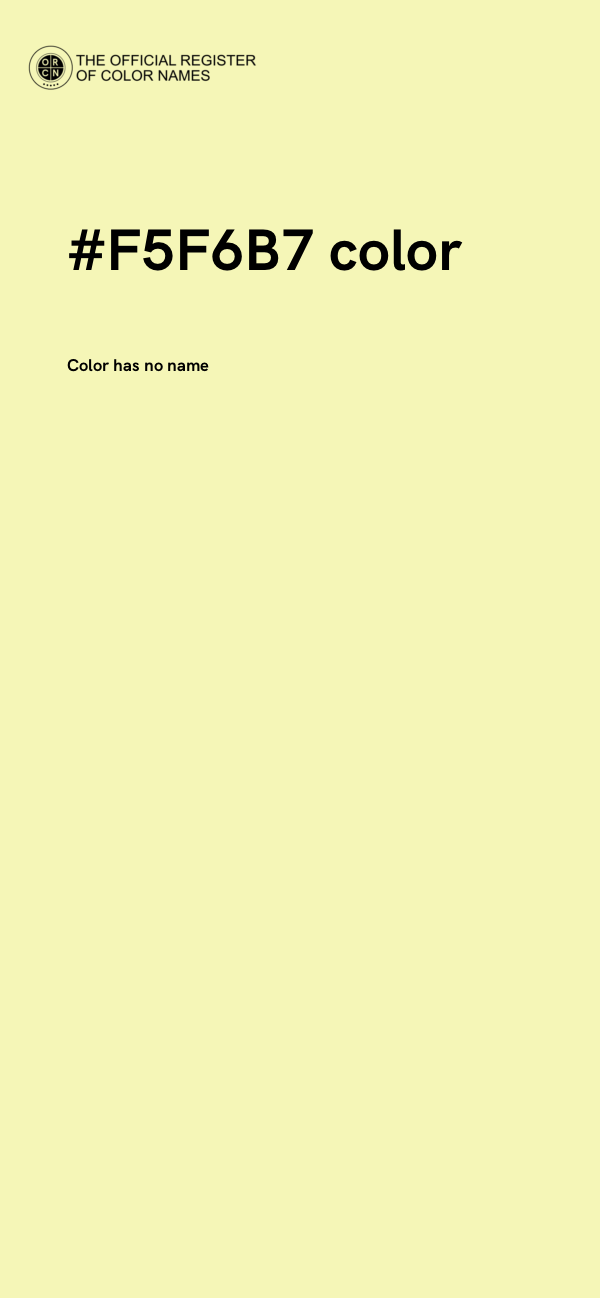 #F5F6B7 color image