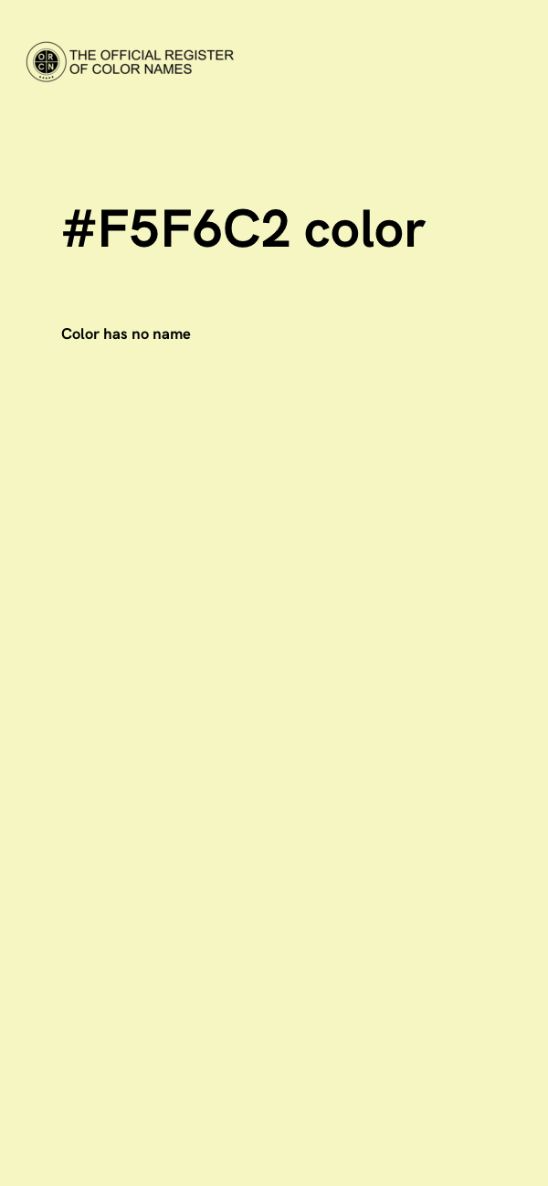 #F5F6C2 color image