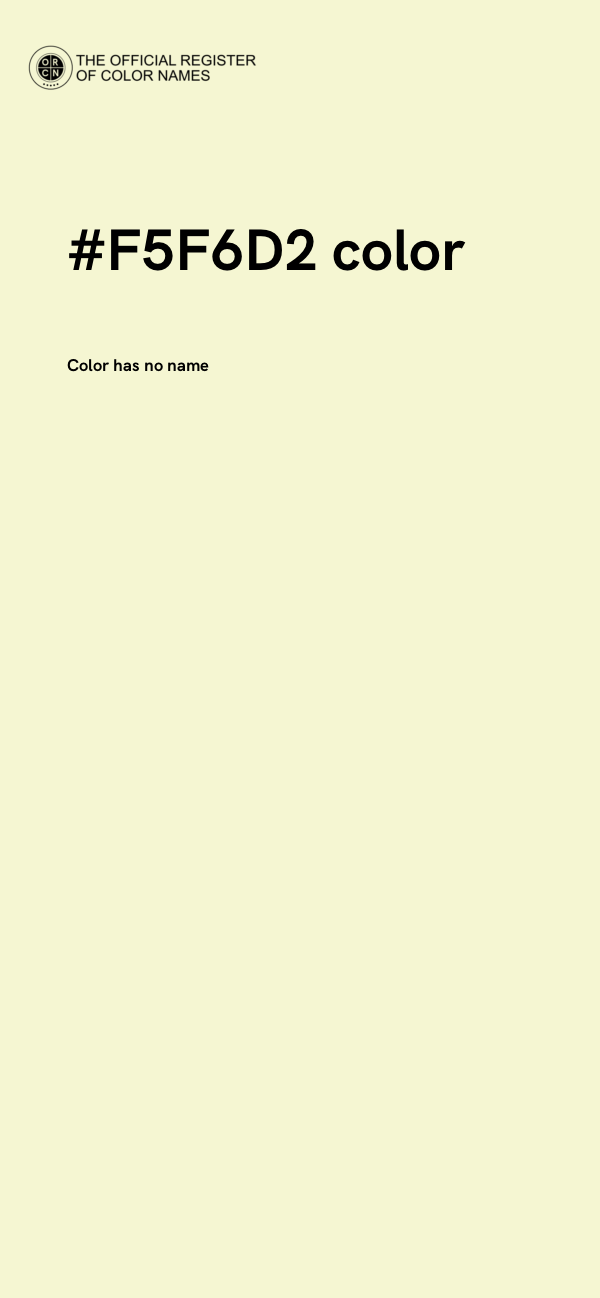 #F5F6D2 color image