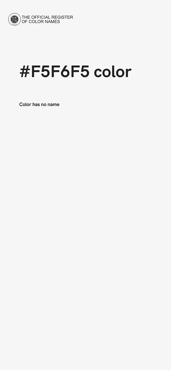 #F5F6F5 color image