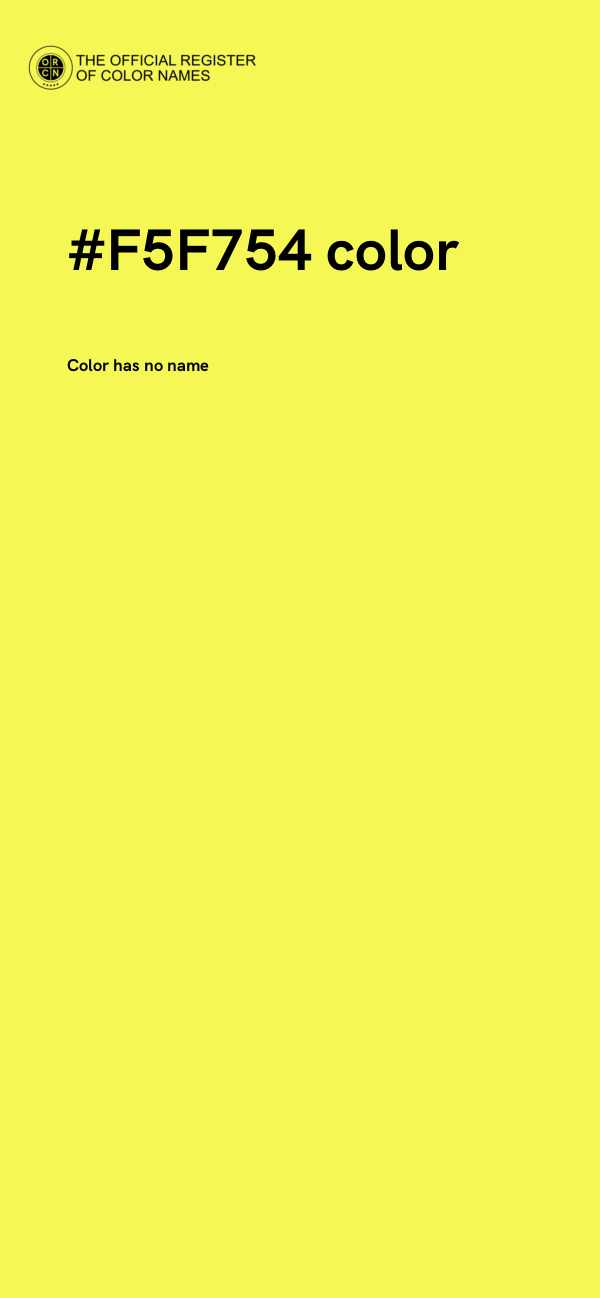 #F5F754 color image