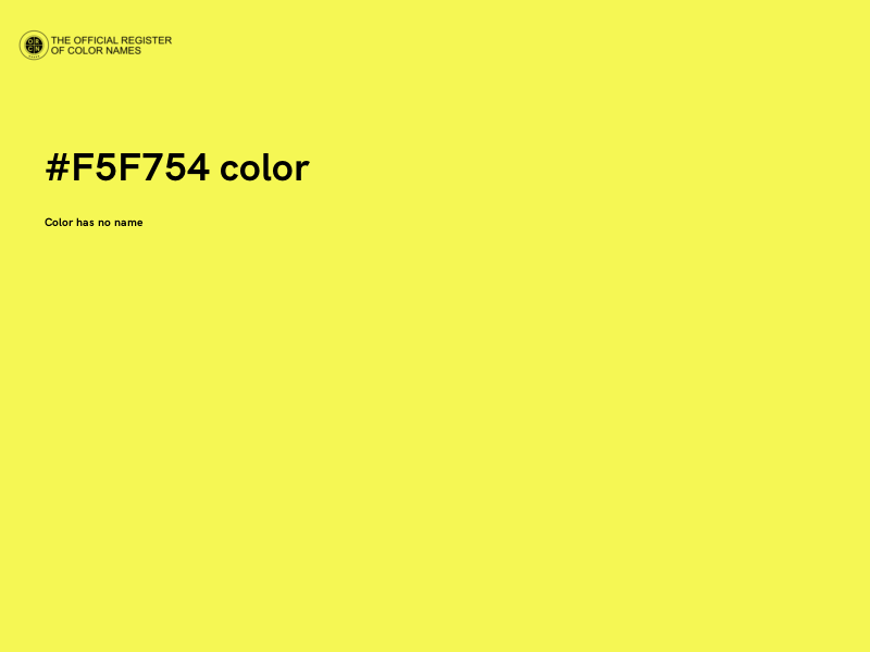 #F5F754 color image