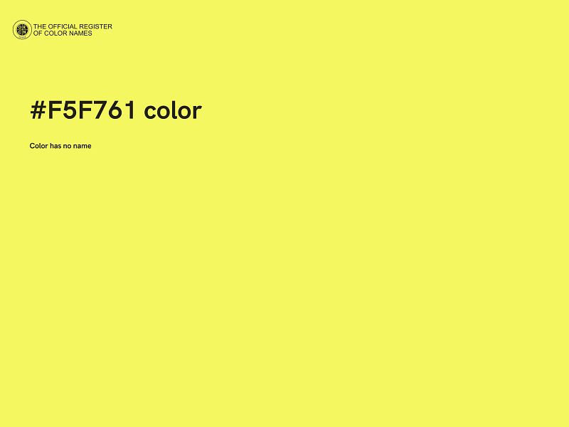 #F5F761 color image