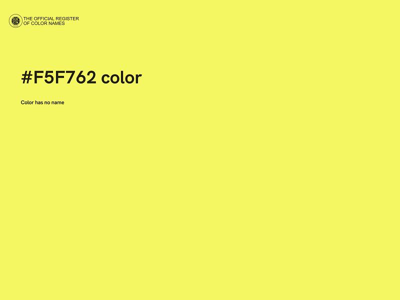 #F5F762 color image