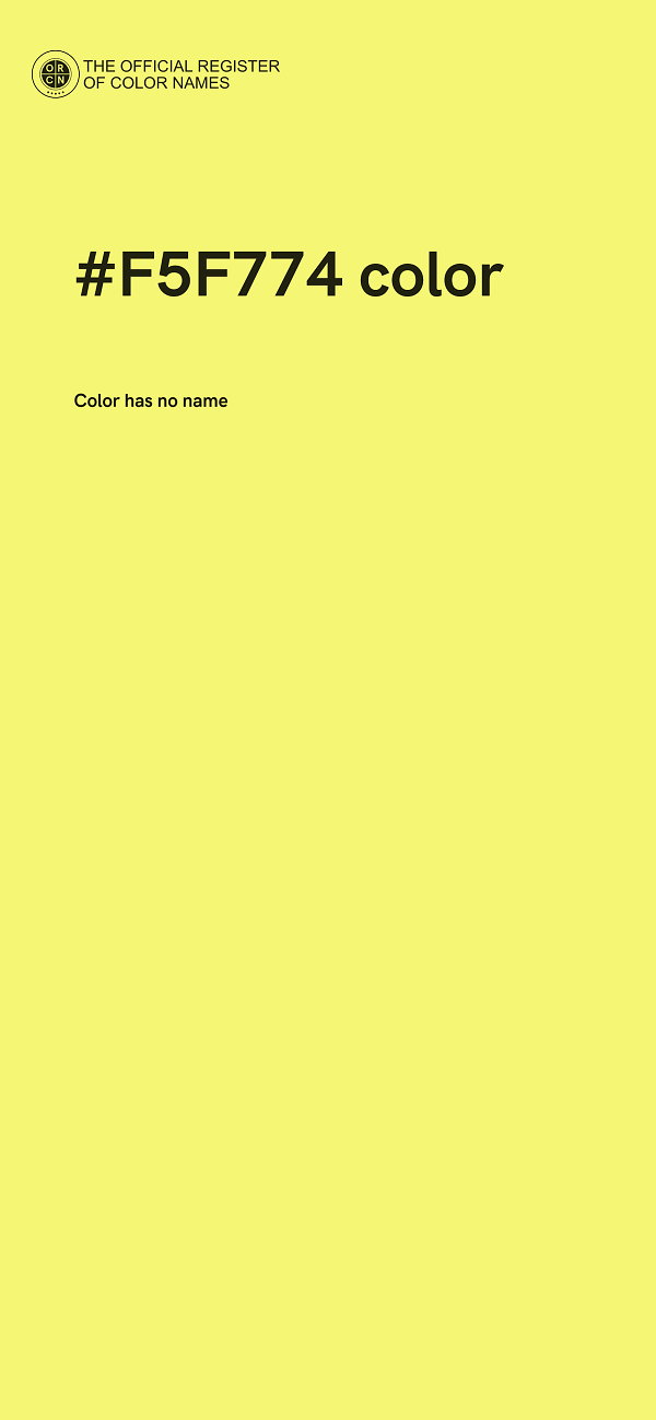 #F5F774 color image